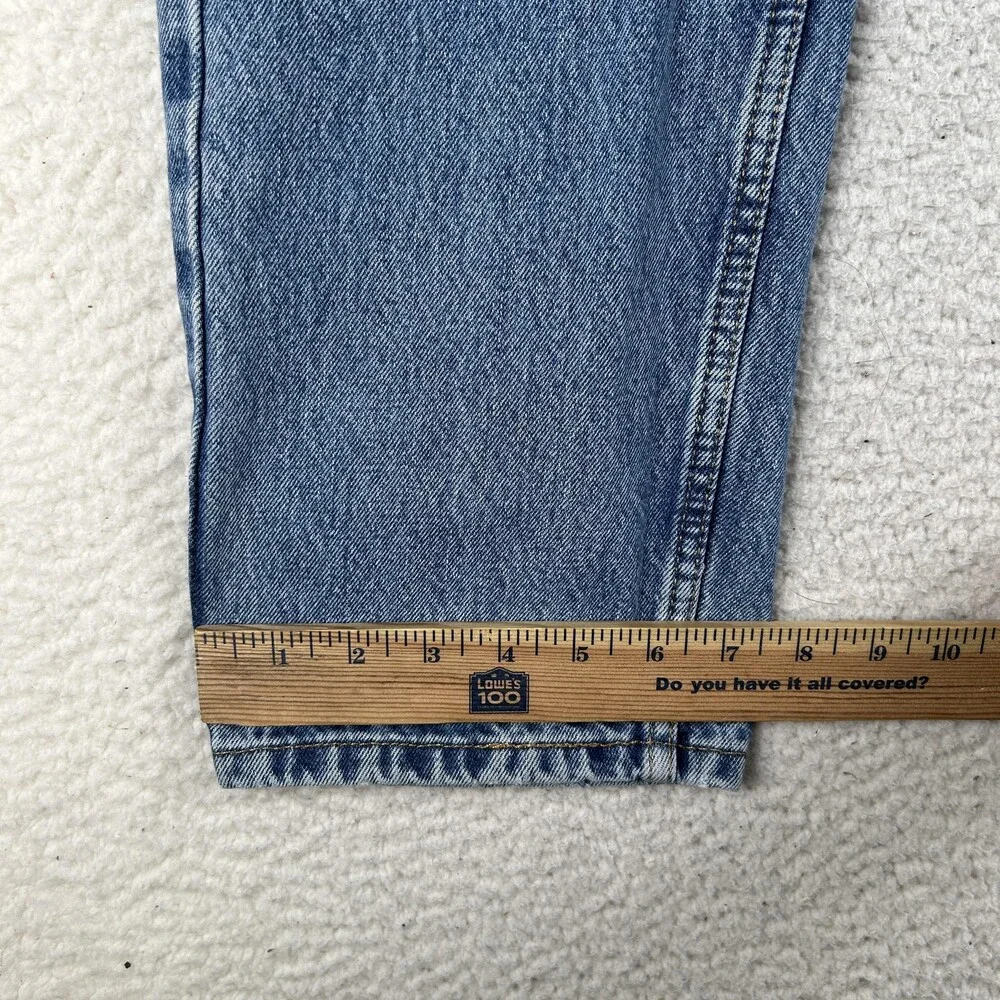 Levis 505 Jeans Mens 32x29 Blue Denim Medium Wash Straight Leg Zip Fly Classic